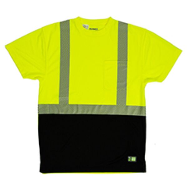 Unisex Hi-Vis Class 2 Color Blocked Pocket T-Shirt Thumbnail