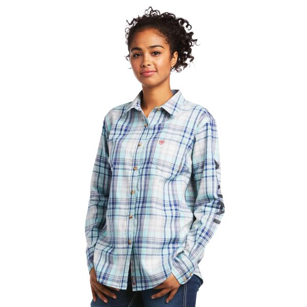 Ariat Women's FR Sabine Logo Work Shirt Thumbnail