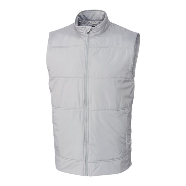 Cutter & Buck Men's Stealth Hybrid Quilter Full Zip Windbreaker Vest Thumbnail