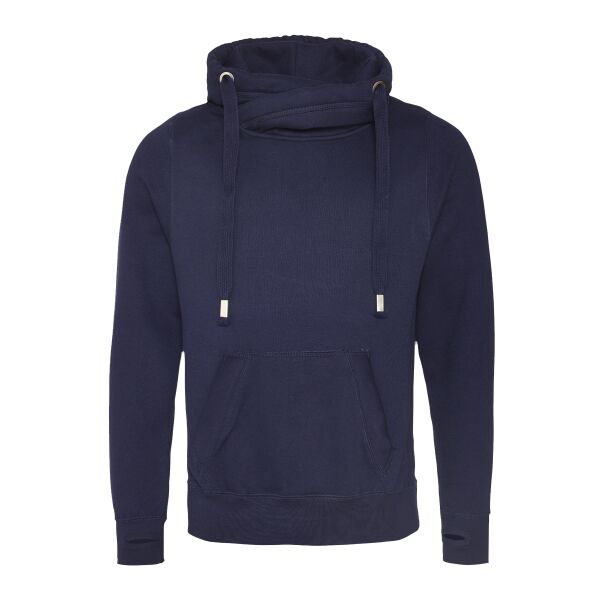 Men's 80/20 Heavyweight Cross Over Neck Hooded Sweatshirt Thumbnail