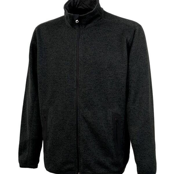 Charles River Men's Heathered Fleece Jacket Thumbnail