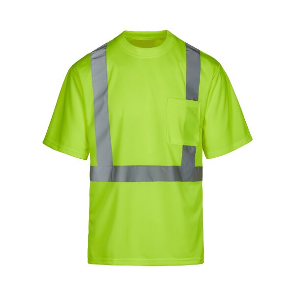 MAX Apparel Class 2 Safety Green Short Sleeve T-Shirt Thumbnail