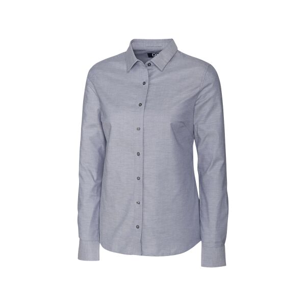 Cutter & Buck Stretch Oxford Womens Long Sleeve Dress Shirt Thumbnail