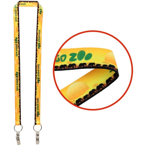 3/4" DIGITAL SUBLIMATED/DOUBLE BULLDOG LANYARD Thumbnail