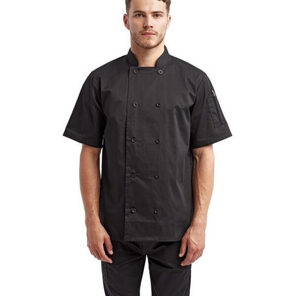 Short Sleeve Recycled Chef Coat Thumbnail