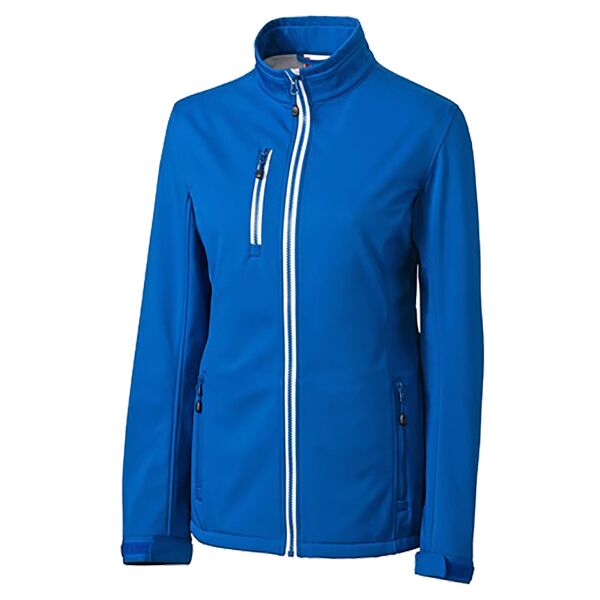 Clique Telemark Eco Stretch Softshell Full Zip Womens Hooded Jacket Thumbnail