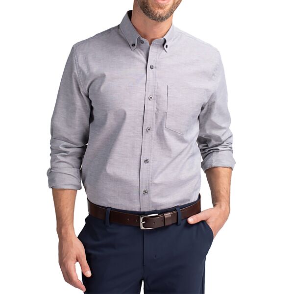 Cutter & Buck Stretch Oxford Mens Long Sleeve Dress Shirt Thumbnail