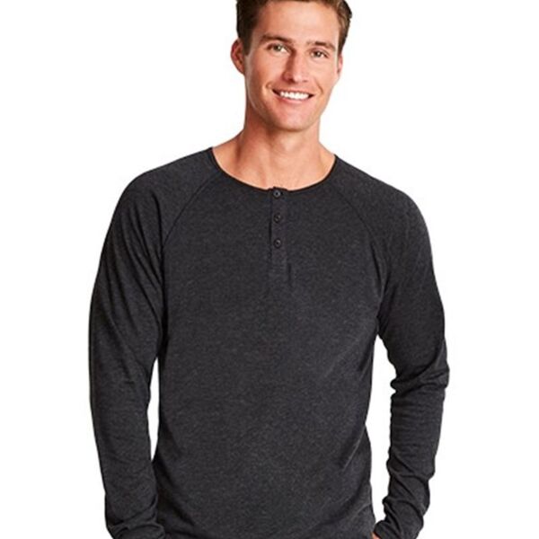 Tri-Blend Long Sleeve Henley Thumbnail